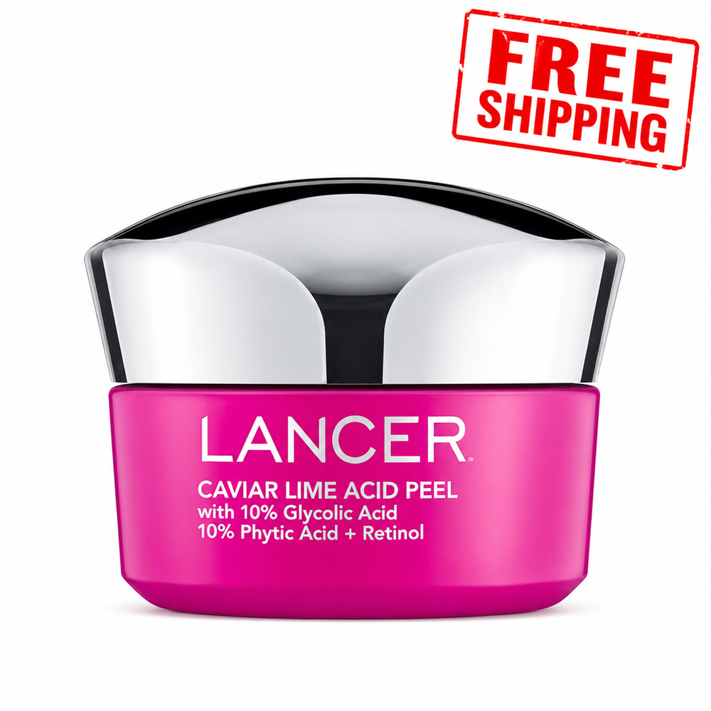 Lancer Caviar Lime Acid Peel 10% Glycolic + 10% Phytic Acid + Retinol 1.7 oz